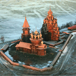 Пазл: Рассвет в Кижах