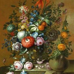 Пазл: Цветочный натюрморт