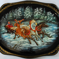 Пазл: Жостовский поднос