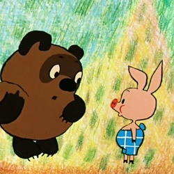 Пазл: Винни Пух и Пятачок