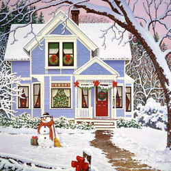 Пазл: Дом в праздники