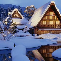 Пазл: Деревушка Сиракава