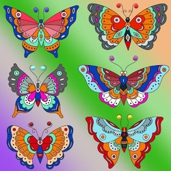 Пазл: Бабочки