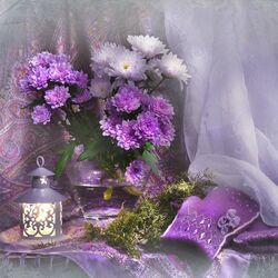 Пазл: Фиолетовый букет