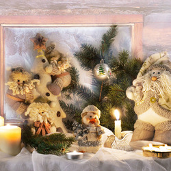 Пазл: Новогодние игрушки