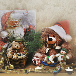 Пазл: Новогодние игрушки