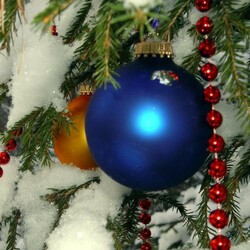 Пазл: Новогодние шары