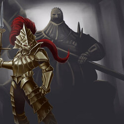 Пазл: Орнштейн Драконоборец и Палач Смоуг