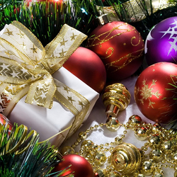 Пазл: Ёлочные украшения