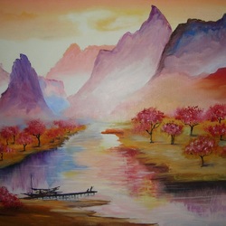 Пазл: Закат в горах