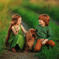 Пазл: На зеленом лугу