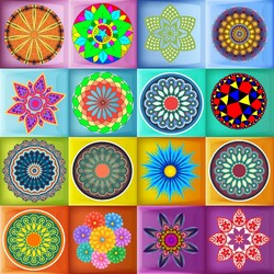 Пазл: Мандалы