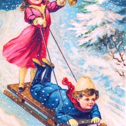 Пазл: Рождественские открытки