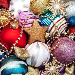 Пазл: Новогодние игрушки