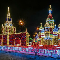 Пазл: Москва праздничная