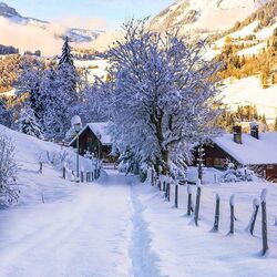 Пазл: Альпийская деревня