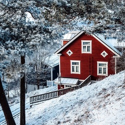 Пазл: Красный дом