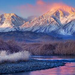 Пазл: Розовые горы