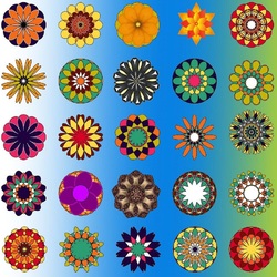 Пазл: Мандалы