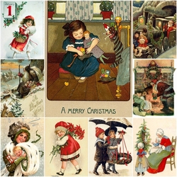Пазл: Рождественские открытки Европы