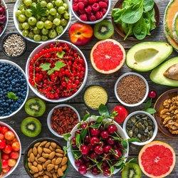 Пазл: Ягоды и фрукты