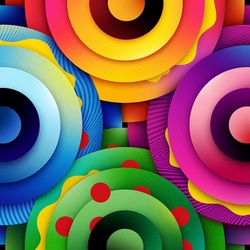 Пазл: Цветные круги