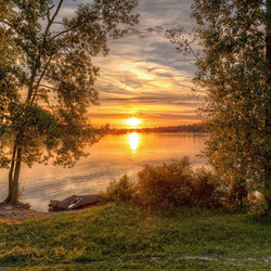Пазл: Солнце на закате