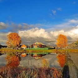 Пазл: Осень в деревне