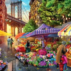 Пазл: Бруклинский цветочный рынок