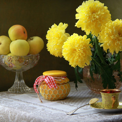 Пазл: Лимонные цветы