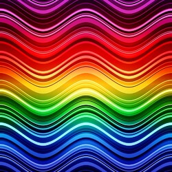 Пазл: Цветные волны