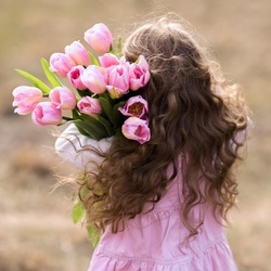 Пазл: Букет тюльпанов