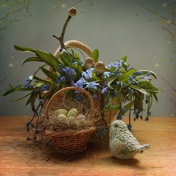 Пазл: О подснежниках и птичках 