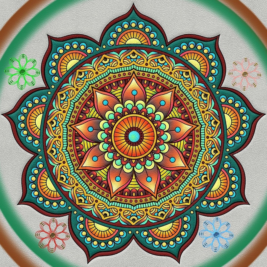 Пазл «Мандала» из 676 элементов | Собрать онлайн пазл №214652