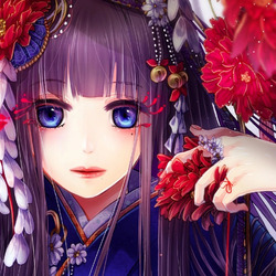 Пазл: Среди цветов