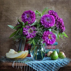 Пазл: Циннии 