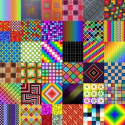 Пазл: Цветные квадраты