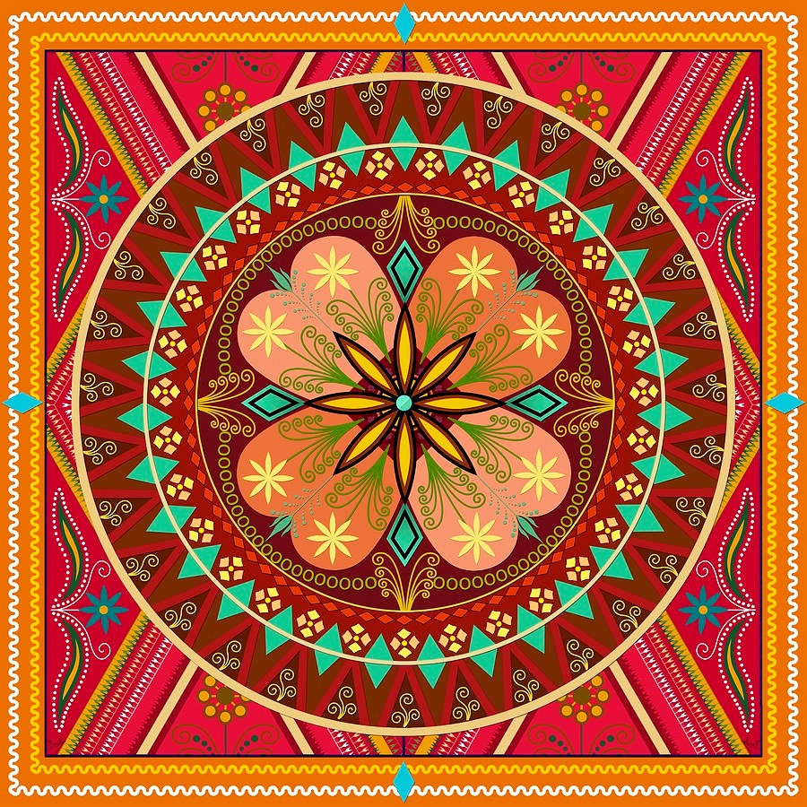 Пазл «Мандала» из 225 элементов | Собрать онлайн пазл №216296