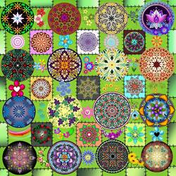 Пазл: Цветочная фантазия