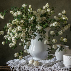 Пазл: Белый букет