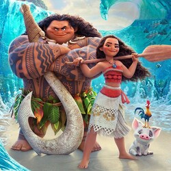Пазл: Моана и Мауи