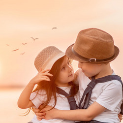 Пазл: Парочка друзей у моря