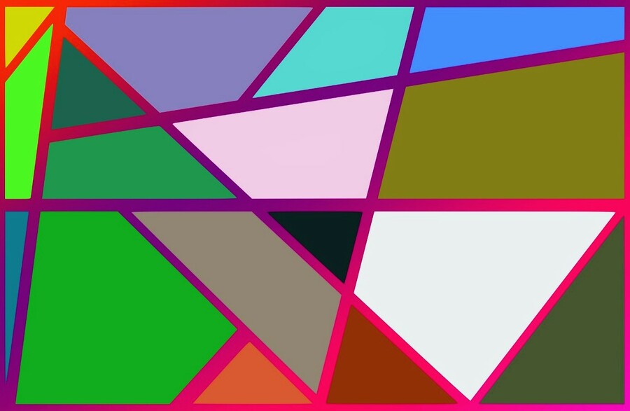 Пазл «Цветная геометрия» из 345 элементов | Собрать онлайн пазл №218566