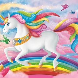 Пазл: Радужный единорог