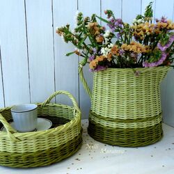 Пазл: Изделия из газетной лозы 