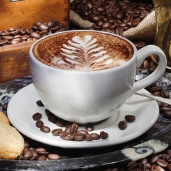 Пазл: Кофейные узоры