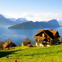 Пазл: Уютный маленький посёлок