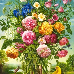 Пазл: Деревенский букет