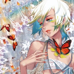 Пазл: С бабочкой