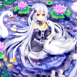 Пазл: Лебеди